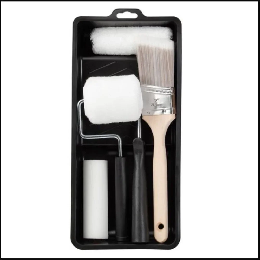 NEW 25 Piece Painting Tools Paint Roller DIY Home Improvement Supplies brushes s